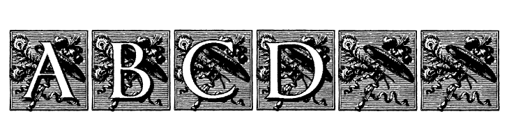 PompadourInitials  Free Fonts Download