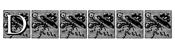 PompadourInitials  Free Fonts Download