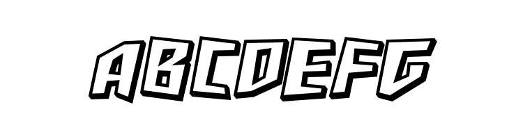 SF Junk Culture Shaded Oblique  Free Fonts Download