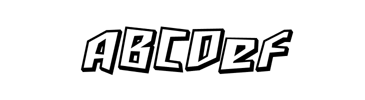 SF Junk Culture Shaded Oblique  Free Fonts Download