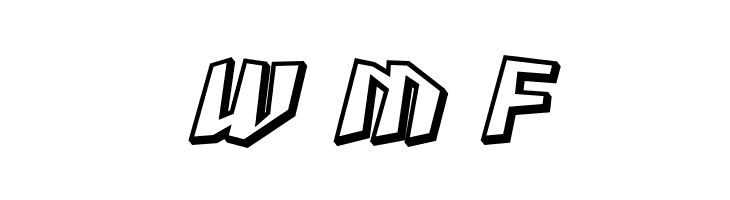 SF Junk Culture Shaded Oblique  Free Fonts Download