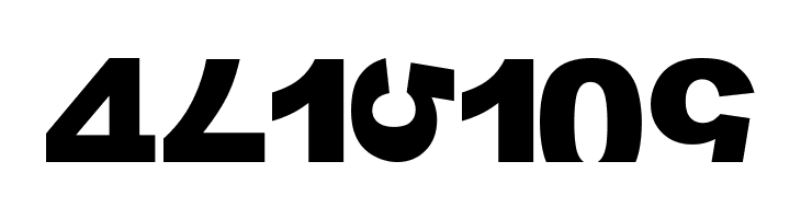 widznumber text 1  Free Fonts Download