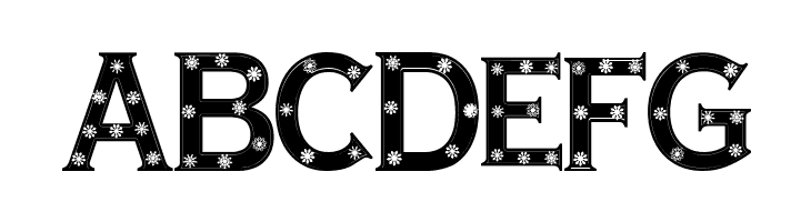 Snowflake Letters  Free Fonts Download