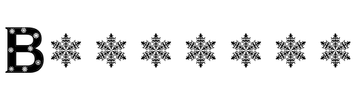 Snowflake Letters  Free Fonts Download