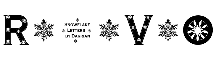 Snowflake Letters  Free Fonts Download