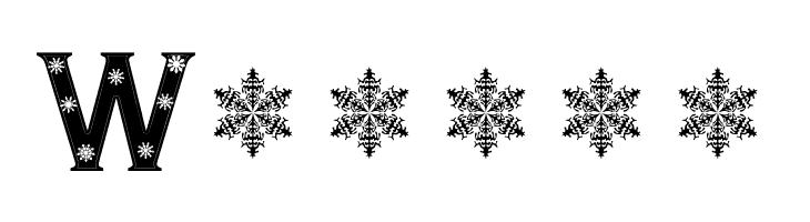 Snowflake Letters  Free Fonts Download