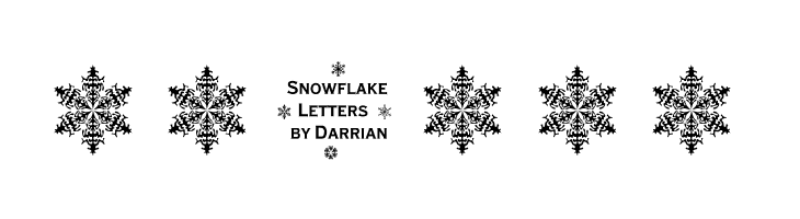 Snowflake Letters  Free Fonts Download