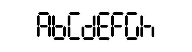 7Segments Regular  Free Fonts Download