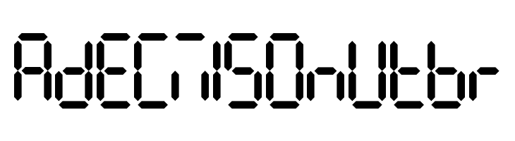 7Segments Regular  Free Fonts Download