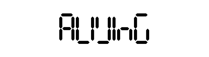 7Segments Regular  Free Fonts Download