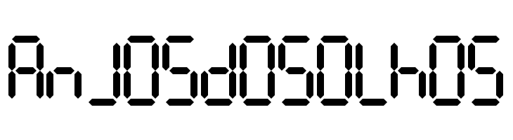 7Segments Regular  Free Fonts Download