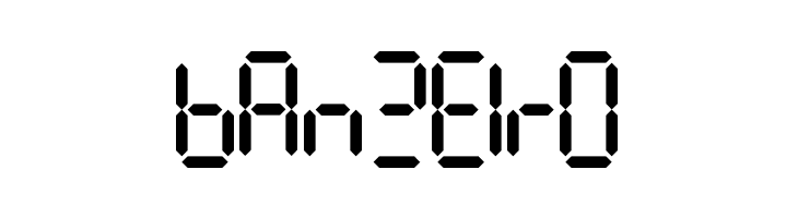 7Segments Regular  Free Fonts Download