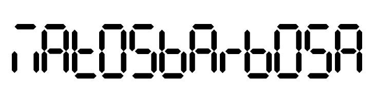 7Segments Regular  Free Fonts Download