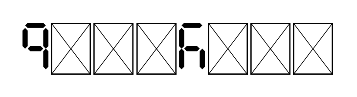 7Segments Regular  Free Fonts Download