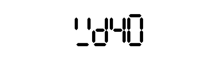 7Segments Regular  Free Fonts Download