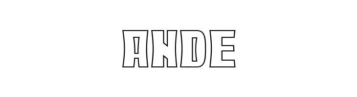 Bodax Outline  Free Fonts Download