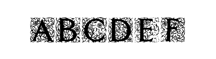Decorated Roman Initials  Free Fonts Download