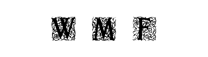 Decorated Roman Initials  Free Fonts Download