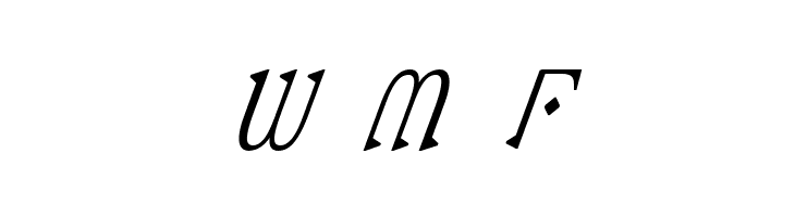 Presley Press CondItal  Free Fonts Download