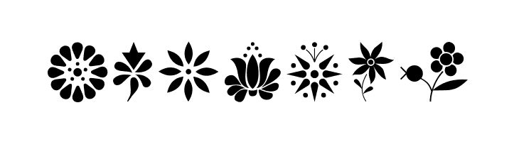 Kalocsai Flowers  Free Fonts Download