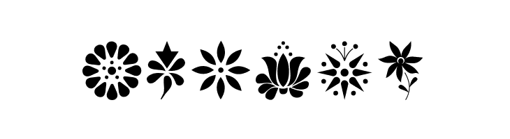 Kalocsai Flowers  Free Fonts Download