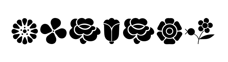 Kalocsai Flowers  Free Fonts Download