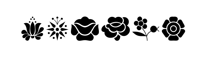 Kalocsai Flowers  Free Fonts Download
