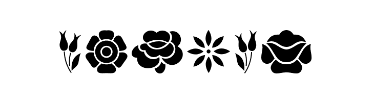 Kalocsai Flowers  Free Fonts Download