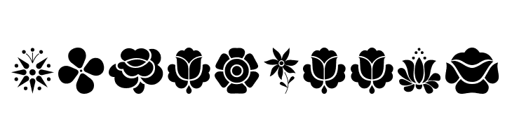 Kalocsai Flowers  Free Fonts Download