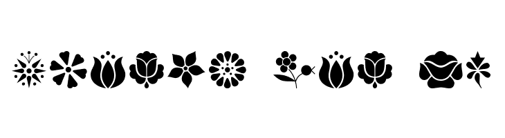 Kalocsai Flowers  Free Fonts Download