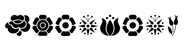 Kalocsai Flowers  Free Fonts Download