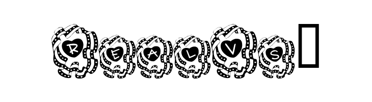 Valentine Ribbon  Free Fonts Download