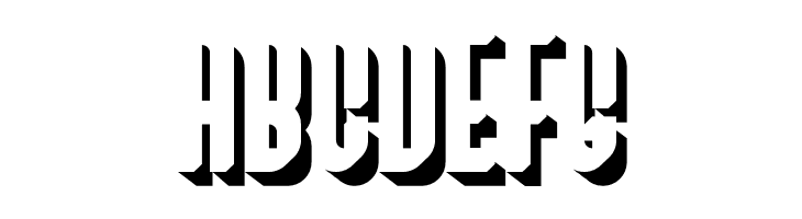 BivoacDropShadowDemo-DropShadow  Free Fonts Download
