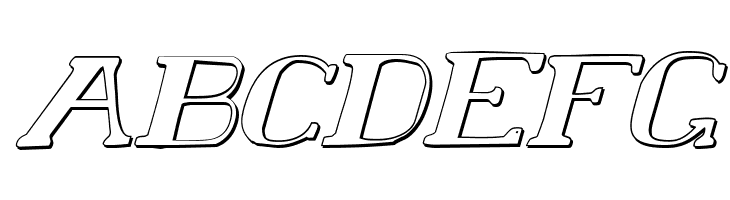 Chardin Doihle Shadow Italic  Free Fonts Download