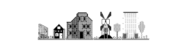 Houses Four Regular  Free Fonts Download