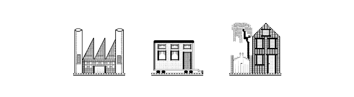 Houses Four Regular  Free Fonts Download