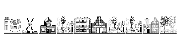 Houses Four Regular  Free Fonts Download
