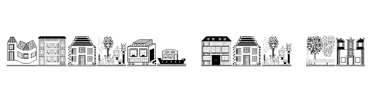 Houses Four Regular  Free Fonts Download