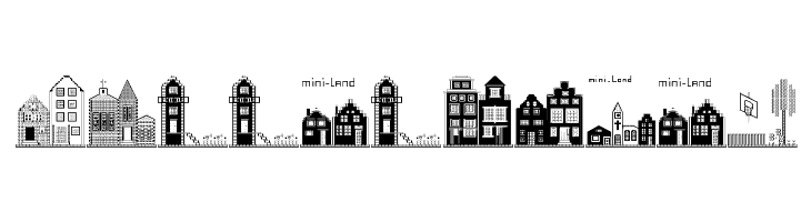 Houses Three Regular  Free Fonts Download