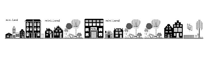 Houses Three Regular  Free Fonts Download