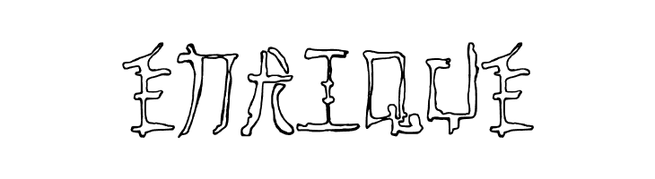 Fast Monk Ink Outline Regular  Free Fonts Download