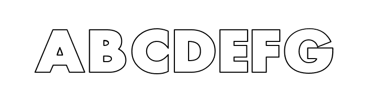 Scream alternative outlined  Free Fonts Download