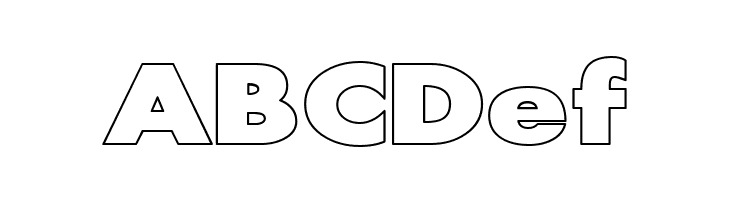 Scream outlined  Free Fonts Download