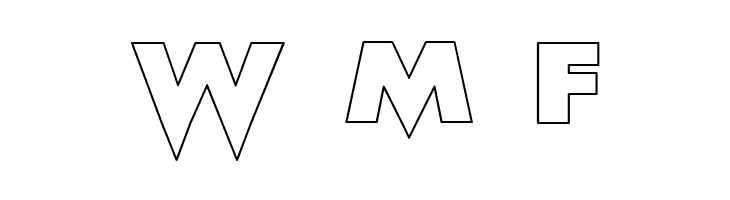 Scream outlined  Free Fonts Download