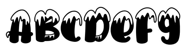 Hello Snow - Personal use  Free Fonts Download