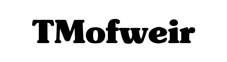 TMofweir Subway Black Font