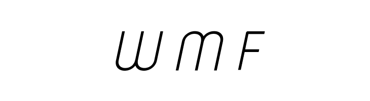 Typo Oval Light Demo Italic  Free Fonts Download