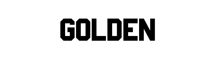 GOLDEN Pop Warner Font