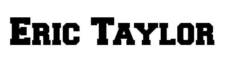 Eric%2BTaylor Freshman Font
