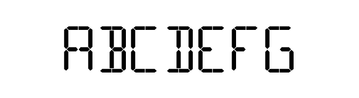 16 Segments  Free Fonts Download